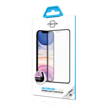 ITSKINS - iPhone 11 / XR - Protector de Pantalla HEXOGLASS 3D - Transparent