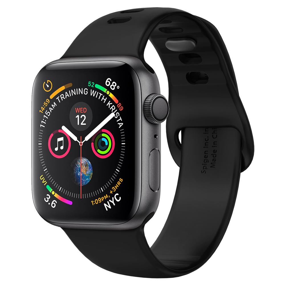 Spigen - Apple Watch 45/44/42 - Correa Silicone Fit - Black